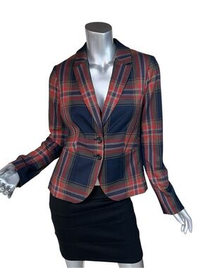 Outback Red The Limited Plaid Riding Blazer Jacket Lined Women’s Small